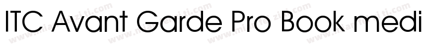 ITC Avant Garde Pro Book medium字体转换